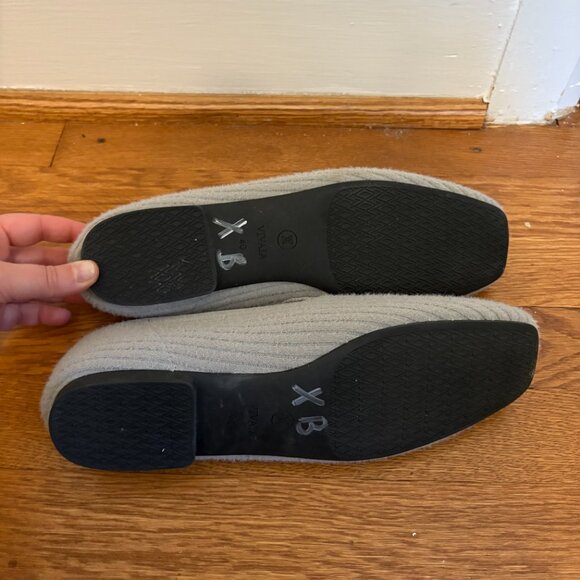 Vivaia Rosie Square-Toe Fluffy Loafers in Grey - 40 - Picture 4 of 9